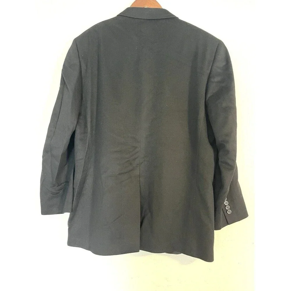 Jack Victor Loro Piana 100% Cashmere Blazer Men’s‎ 44R Black Soft 2 Button Coat